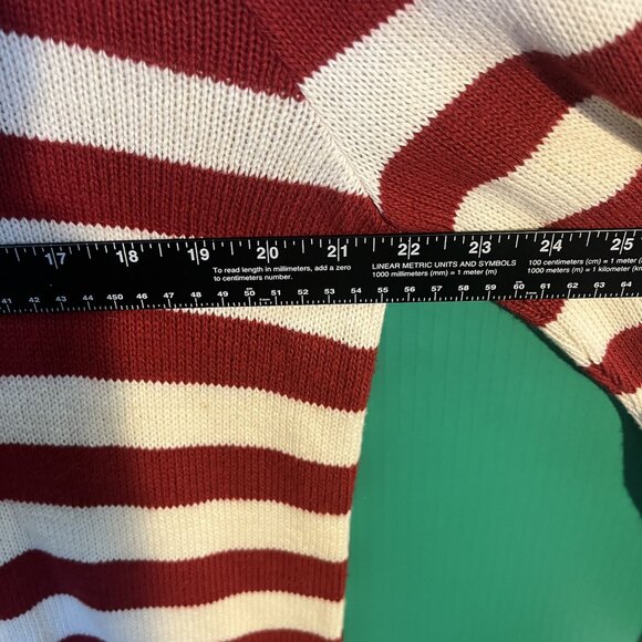 Cherokee USA Flag Cardigan Sweater XL Made in USA Vintage Patriotic Knit Stars S - Picture 2 of 8